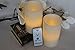 LED Lytes Flameless Candles, 2 Ivory Wax and Pale Yellow Flame Pillars Battery Operated with Remote for Christmas Holiday Decorations and Gifts