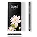 JIAXIUFEN Galaxy Note 9 Case Pink Lotus Clear Slim Shockproof Girl Flower Floral Design Soft Flexible TPU Silicone Back Cover Phone Case for Samsung Galaxy Note 9