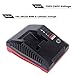 Lasica 18V 3.0A Fast Battery Charger PCXMVC Replacement for Porter-Cable 18-Volt PC18B NiCd, NiMh & Lithium Cordless Tool Battery Packs PC18BL PC18BLEX Compatible with Porter Cable 18V Charger PCMVC