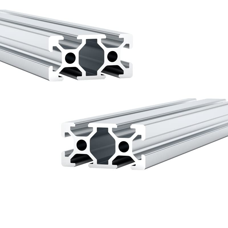 Coavoo 2040 Aluminium Extrusion 1200mm Length T Type Silver, （2Pcs / Pack） Aluminium Profile 20mm x40mm 20 Series European Standard Anodized Frame for 3D Printer Parts and CNC DIY