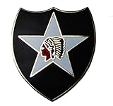 2nd Infantry Indianhead Division US Army hat lapel pin D18