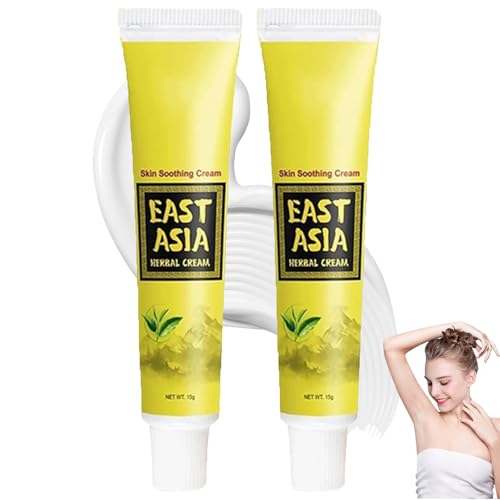 Herbal Cream, Natural Moisturising Cream With Botanicals, East Asian Natural Herbal Body Creams, Nourishing Formula for Hydrating & Nourishing Skin, Long-lasting Skin Care for All Skin Types (2Pcs)