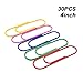 Huge Jumbo Paper Clips, 30 Pcs Large Mega Big Cute Paper Clips 4 Inches Vinyl Coated Giant Paperclips Multicolored for Files, Papers, Bookmark, Office Supply Accessories 6 Colors