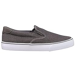 Lugz mens Clipper Fashion Sneaker, Charcoal/White