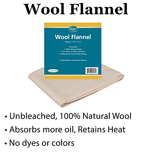 Baar Castor Oil Packs Kit Heating Pad With Auto Shut Off; Cold Pressed