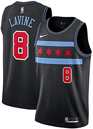 NANJER Men's Chicago LaVine #8 Black 2018/19 Swingman Jersey - City Edition