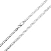 Bling Jewelry Sterling Silver Mens Curb Cuban Chain Necklace 80 Gauge Italy