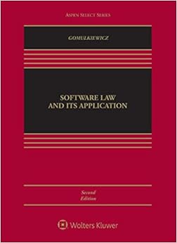 Software Law and Its Applications (Aspen Casebook) (Aspen Select)