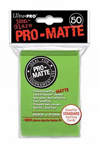Ultra Pro 50ct Pro-Matte Lime Green Standard Deck Protectors