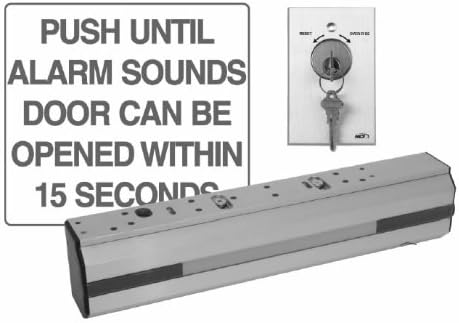 Rutherford Controls DE8310 Delayed Egress Electromagnetic Lock with External Sounder, 12/24 VDC (Pack of 1)
