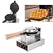 Ridgeyard 110V 1400W Hong Kong Style Waffle Maker Egg Bubble Maker Rotated Nonstick Grill