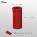 JBM Adult Finger Brace Splint Sleeve Thumb Support Protector Soft Comfortable Cushion Pressure Safe Elastic Breathable for Basketball Volleyball Baseball Badminton Tennis Boating Gym (Red)