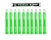Cyalume ChemLight Military Grade Chemical Light Sticks - 12 Hour Duration Light Sticks Provide Intense Light, Ideal as Emergency or Safety Lights, for Tactical Applications, Hiking or Camping and Much More, Standard Issue for U.S. Military Personnel - Green, 6" Long (Pack of 10) primary