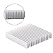 Aluminum Heat Sink 100x100x18mm with 16 Fins for Transistor Semiconductor Devices Voltage Regulator Amplifier Cooling
