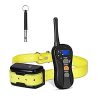 OUNUO Dog Training Collar - Rechargeable & Waterproof - 660 Yard Blind Operation Remote Controlled Collar with Tone/Vibration/Shock Mode, Easy to Train Dogs (10Lbs - 100Lbs)