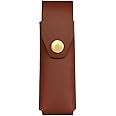 American Bench Craft Riveted Leather Sheath fits Buck 110 Folding Hunter Knife - Leather Knife Sheath (Brown)