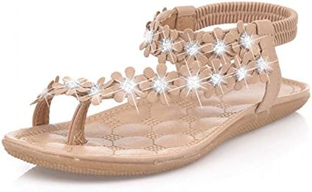 COPPEN Women Sandals Summer Elastic Band Flip Flops Wedges Fashion Bohemia Shoes