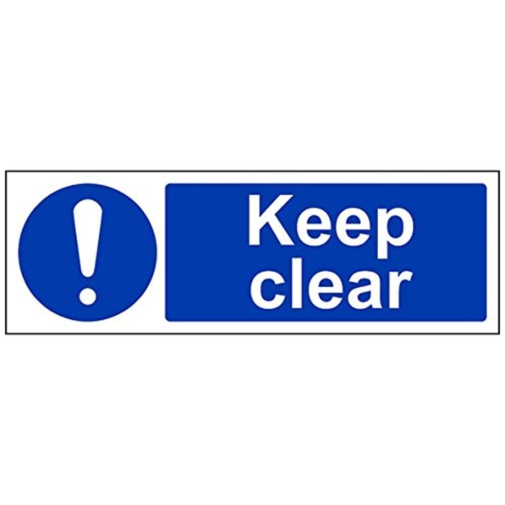 Keep Clear safety sign at its all-time l...