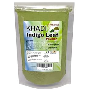 Khadi Omorose Indigo Powder, 100g – Green (Pack of 1)