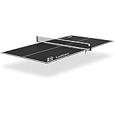 EastPoint Foldable Ping Pong Table Topper, Table Tennis, 9 ft x 5 ft, Blue | Table Tennis Set, Engineered Wood Top, Net, Posts &amp; Foam Pads, Zero Assembly, Folds for Storage, Ping Pong Conversion Top