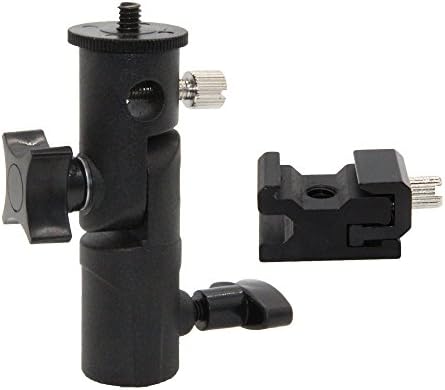 Xin View Camera Flash Speedlite Mount Swivel Light Stand Bracket with Umbrella Reflector Holder for Camera DSLR Nikon Canon Pentax Olympus and other DSLR Flashes Studio Light LED Light
