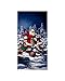 Good Tidings Jolly St. Nick 24 In. Panel Blue Fabric