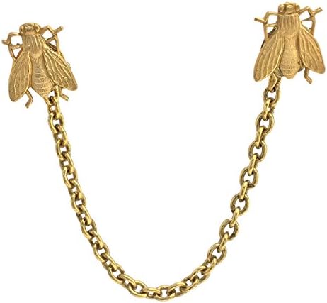 Collar Pins Bee cardigan clips Bee Tie tacks Bees sweater guards Collar Chains