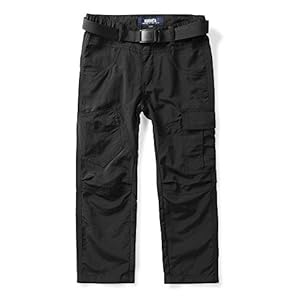 Aeslech Lichtgewicht cargowerkbroek voor heren en jongens sneldrogende outdoorwandelbroek elastische taille