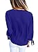 FARYSAYS Women's Casual Chiffon Tie-bow Neck Long Sleeve Tie Cuff Blouse Tops Blue X-Large