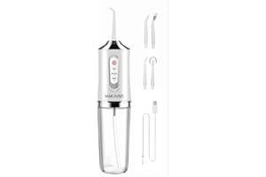 Water Dental flosser Teeth Cleaner by makjuns(Oil White)