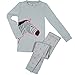 Papallou Girls Zebra Print Pajama Set, 100% Cotton