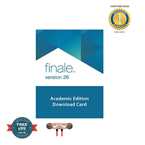 MakeMusic Finale v26 - Music Notation Software (Academic, Download) includes Free Wireless Earbuds - Stereo Bluetooth In-ear and 1 Year Everything Music Extended Warranty - Thumbnail 3