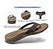 Plantar Fasciitis Feet Sandal with Arch Support – Best Orthotic flip Flops for Flat Feet，Heel Pain- for Women (11 M US, Brown)thumb 2