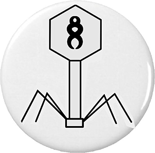 Virus Symbol 1.25â€ Pinback Button Pin Biology Cell Host Science