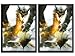 100 Ambush Dragon Deck Protectors Max Protection Shuffle Tech Art Sleeves 2-Packs - Standard Magic the Gathering Size Blue Red