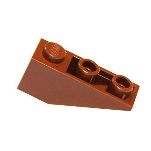LEGO Parts and Pieces: Reddish Brown 1x3 33° Inverted Slope x100