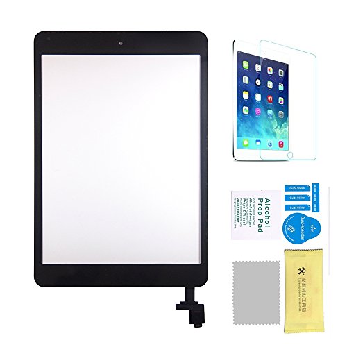 Wonsain-For-iPad-Mini-12-Touch-Screen-Digitizer-Complete-Assembly-with-IC-Chip-Home-Button-Tempered-Glass-Black