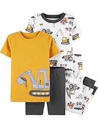 Juego de pijama de algodón Carter para niños pequeños, 4 piezas