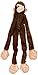 Ethical Pet Plush Skinneeez Monkey 16-Inch Stuffingless Dog Toy