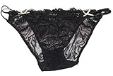 Camelia Women's High End Lace String Georgette Bikini Panty