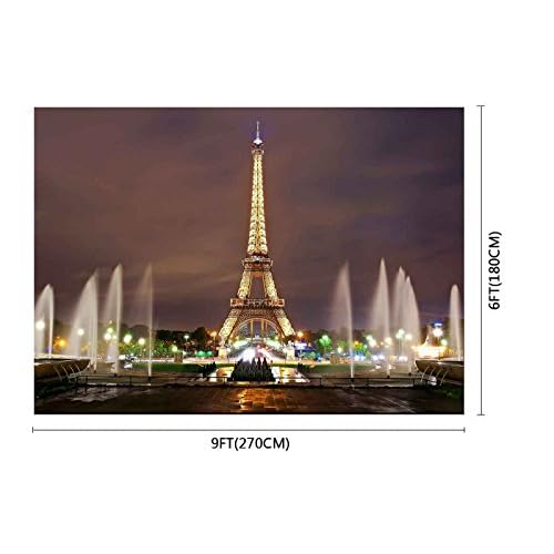 Eiffel Tower Photography Backdrop 9x6 Ft Paris Backdrop For Party
