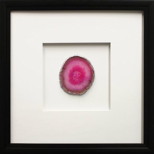 Star Creations FA106048 Framed Pink Agate Slice Print Painting Artwork