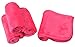 Sinland Microfiber Makeup Remover Cloth Reusable and Washable Makeup Remover Towels Face Cloths Facial Cleaning Towels Fast Drying Washcloth 9.8Inchx9.8Inch 4 Pack Dark Pink