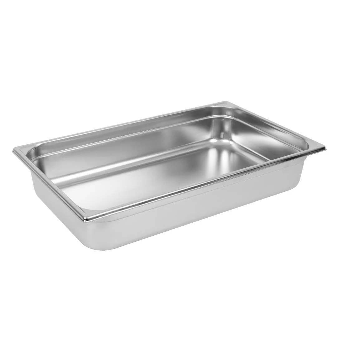 Bourgeat Stainless Steel Full Size Gastronorm Pan 100mm 1/1 full size. 100mm deep. 13.5 litre capacity.