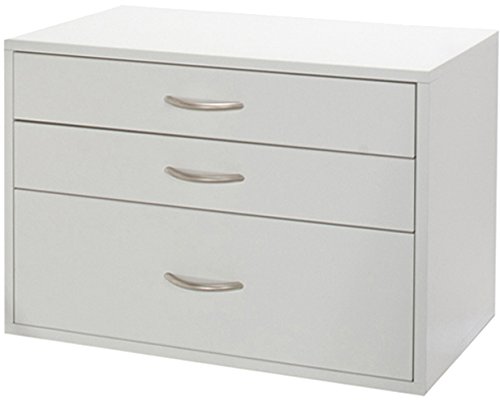 Organized Living freedomRail 3 Drawer Big OBox - White