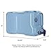 BPA-Free Reusable Plastic Beverage Dispenser Water Bottle Gallon Jug Container - Made in USA (3 Gallon)