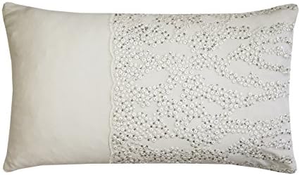 FILLED KYLIE MINOGUE DARCEY OYSTER SEQUINS SATIN 30X50CM CUSHION PILLOW CASE SHAM