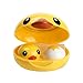 ! AMA(TM) Cute Duck Popular Mini Contact Lens Case Box Travel Kit Easy Carry Mirror Container (Yellow)