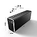 Bluetooth Speakers, Parikaras Stereo 20W Speaker (Dual 10W Drivers, Dual Passive Subwoofer, Strong Bass, Aluminum-Alloy, Bluetooth 4.0, Built-in Microphone, 4000mAH Battery) Wireless Portable Speaker