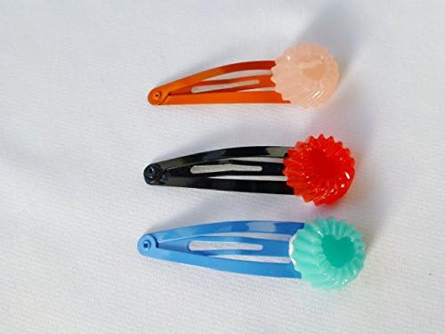 Set of 3 Colorful Jelly Candy Hair Barrettes / Kandi / Decoden / Kandi Kids Hair